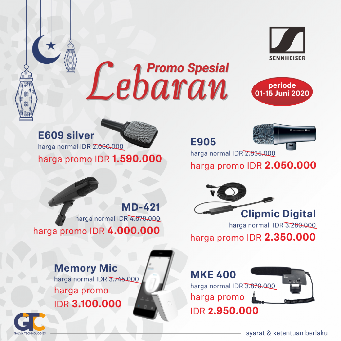 Special Lebaran Promotion for Sennheiser products